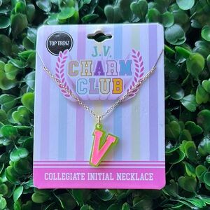 Top Trenz Collegiate Initial Necklace